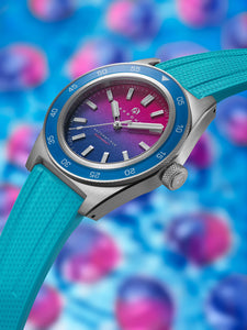 Bracelet caoutchouc FKM bleu