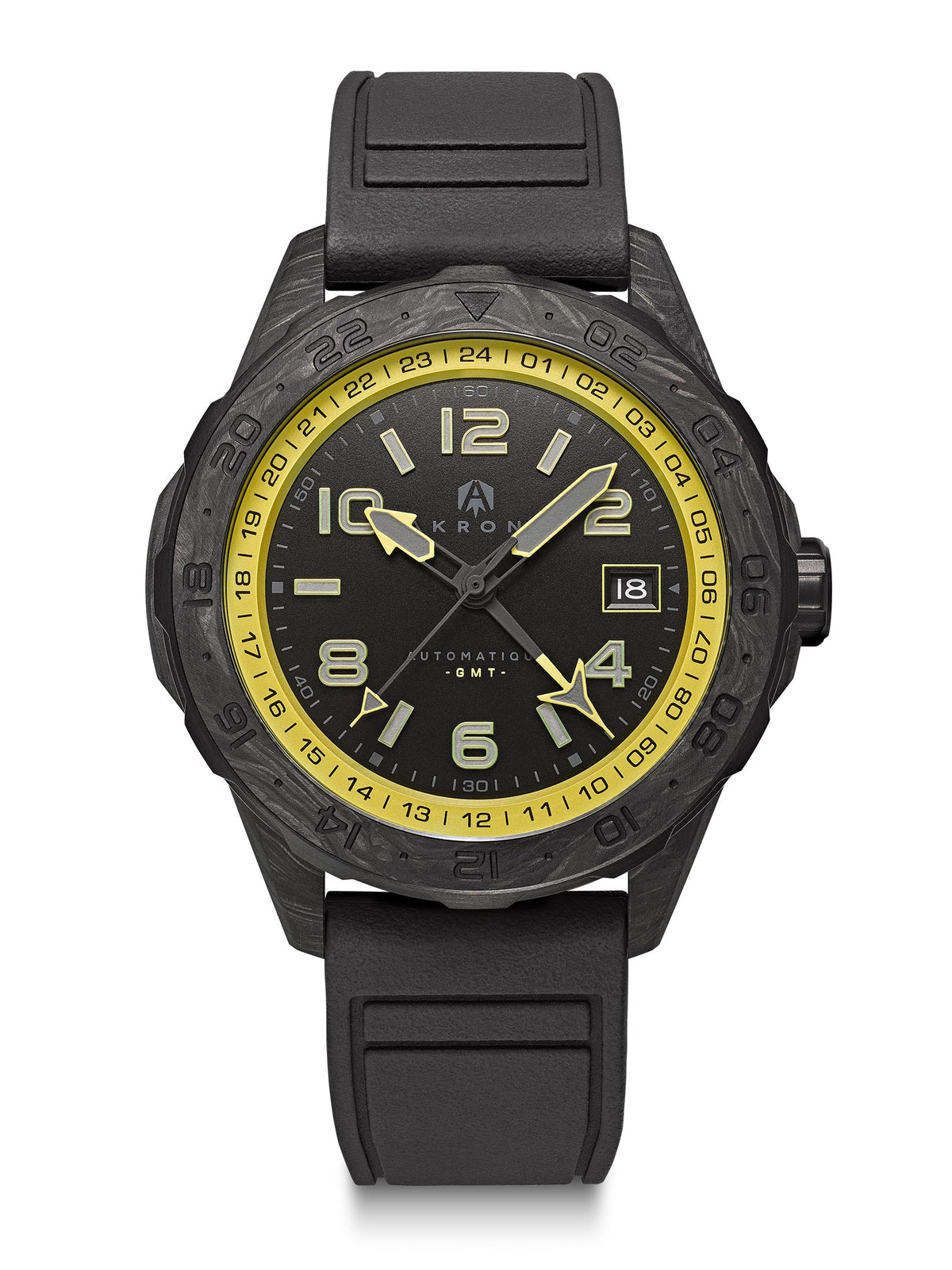 Akrone C-03 GMT Volt front view